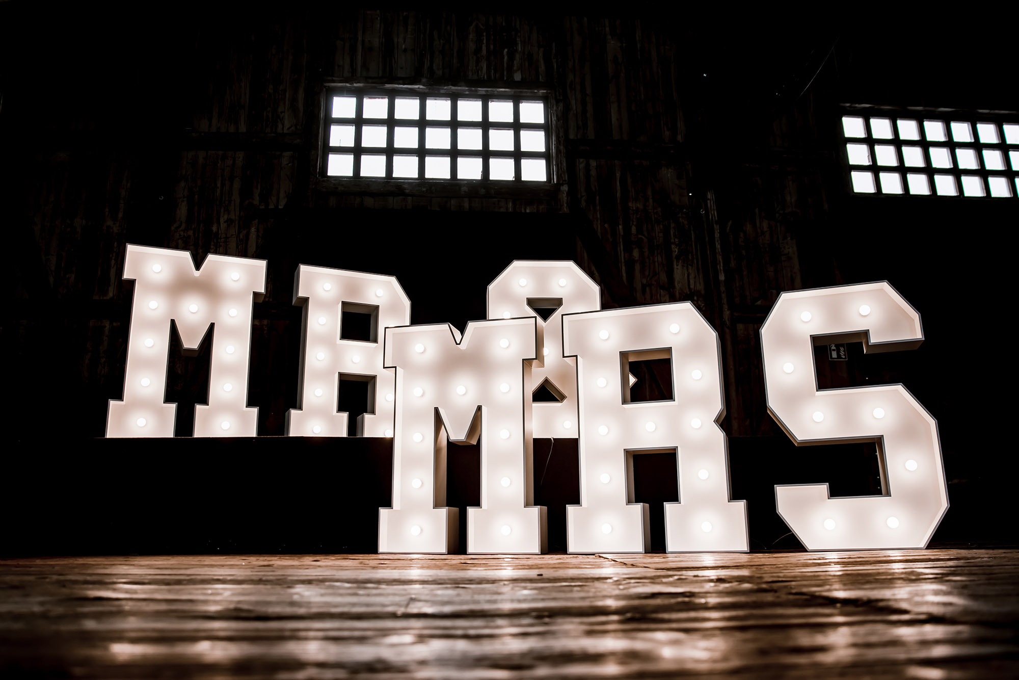 Leuchtbuchstaben Detail